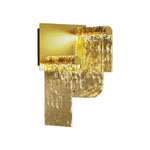 Aurelia Gold LED Wall Sconce with Amber Glass – Italian Modern