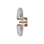 Aurelia Dual-Head LED Wall Sconce in Gold and Gray