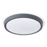 French Retro Ceiling Light with Hidden Fan, Dimmable LED Flush Mount