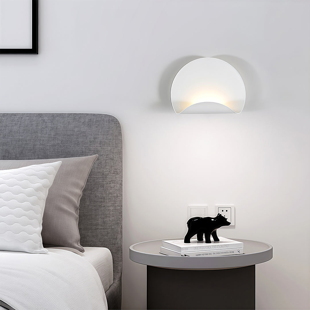 Modern White Iron LED Wall Sconce with Three Color Temperatures