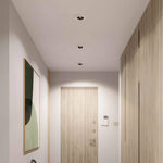 Square LED Recessed Downlight in Black or White for Modern Interiors