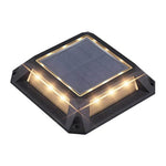 Architectural Solar Deck Lights in Die-Cast Aluminum, Set of Four