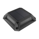 Architectural Solar Deck Lights in Die-Cast Aluminum, Set of Four