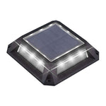 Architectural Solar Deck Lights in Die-Cast Aluminum, Set of Four