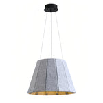 Acoustic PET Felt Pendant Light with Iron Frame, Modern Minimalist Ceiling Lamp