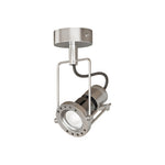 Aurelle Industrial Wall Sconce in Silver Die-Cast Aluminum