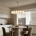 Aurelia Cloud Stone LED Chandelier in Copper | Modern Luxury Ceiling Light
