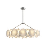 Cloud Stone Copper LED Chandelier — Modern Sculptural Pendant for Dining & Living Spaces