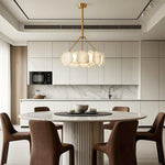 Aurelia Cloud Stone LED Chandelier in Copper | Modern Luxury Ceiling Light