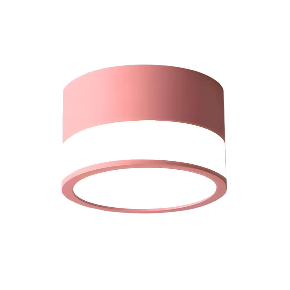 Modern Minimalist Round Flush Mount Ceiling Light with Acrylic Shade