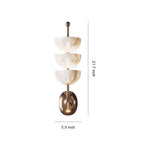 Aurelia Wall Sconce in Copper and Marble, Modern LED Lighting