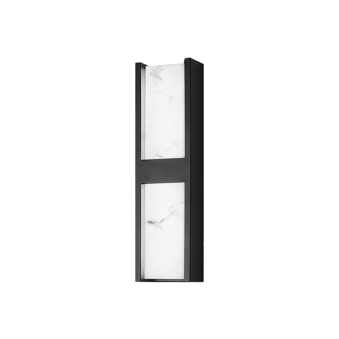 Modern Outdoor Wall Sconce with Marble Shade, IP54 Waterproof LED