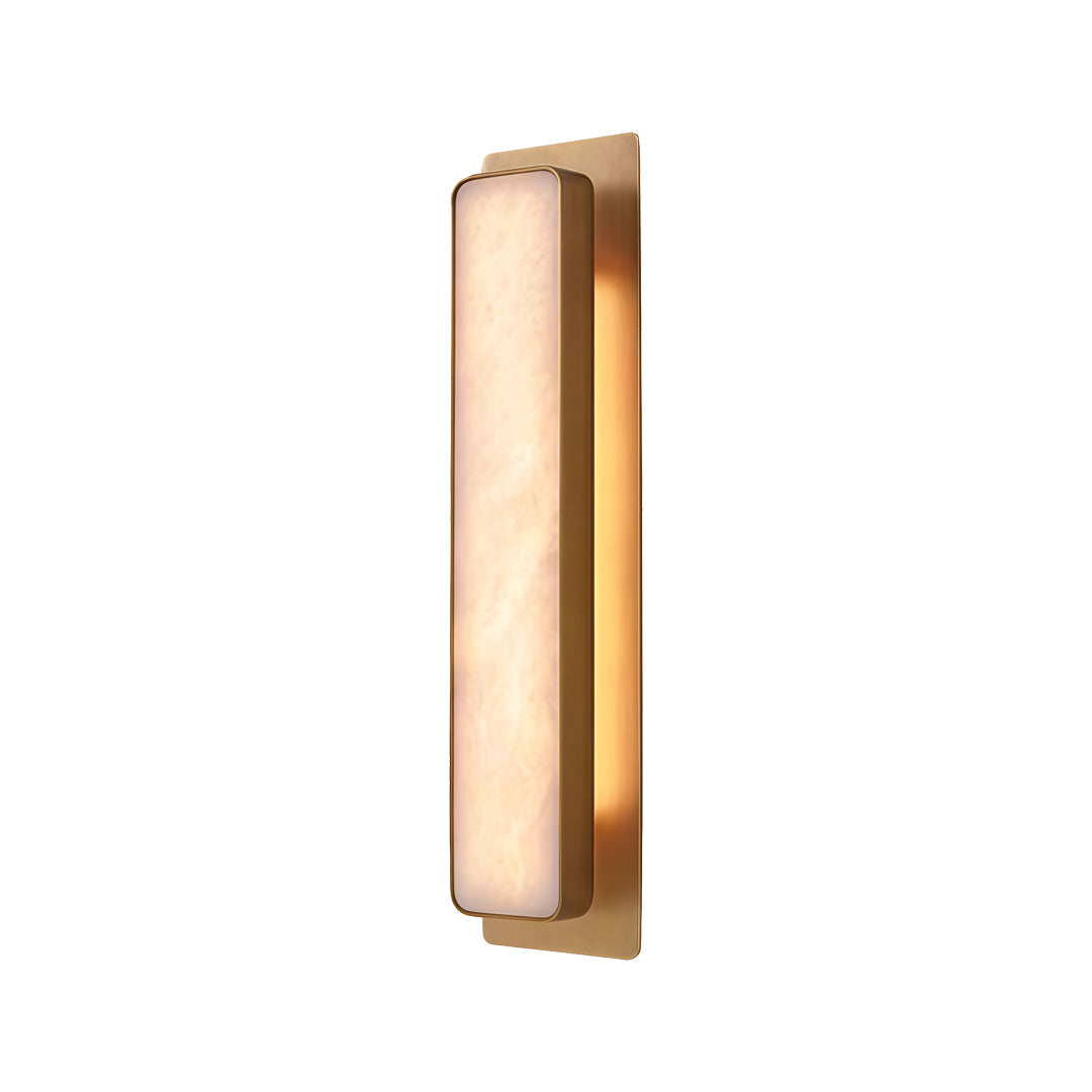 Aurelia Brass and Marble LED Wall Sconce in Gold