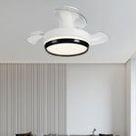 Minimalist LED Ceiling Fan with Remote Control and Dimmable Light