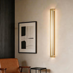 Linear LED Wall Sconce in Black Iron with Acrylic Diffuser