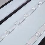 Linear LED Chandelier Modern Minimalist Black Aluminum Pendant Light