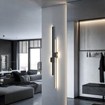 Modern Iron LED Linear Wall Sconce, Horizontal or Vertical Mount
