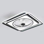 Modern Minimalist Stepless Dimming Invisible Ceiling Fan Light For Bedroom