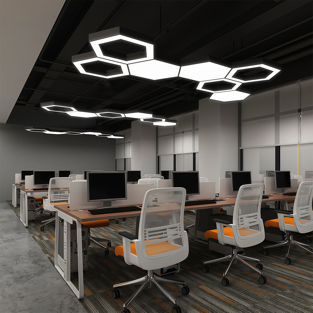 Hexaform LED Chandelier – Modern Geometric Pendant Light