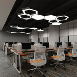 Hexaform LED Chandelier – Modern Geometric Pendant Light