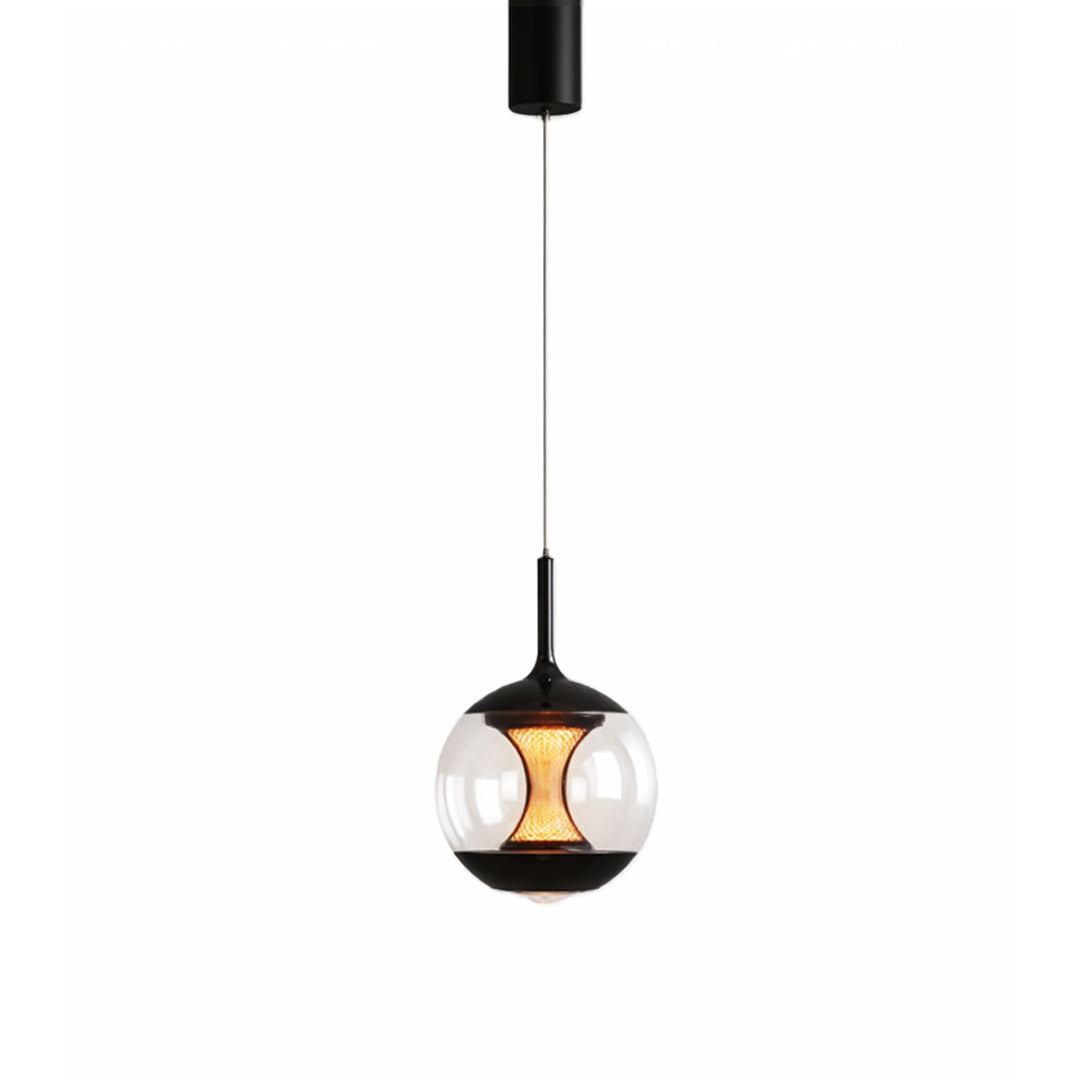 Orb Pendant Light – Italian Aluminum & Glass Ceiling Lamp, Dimmable LED