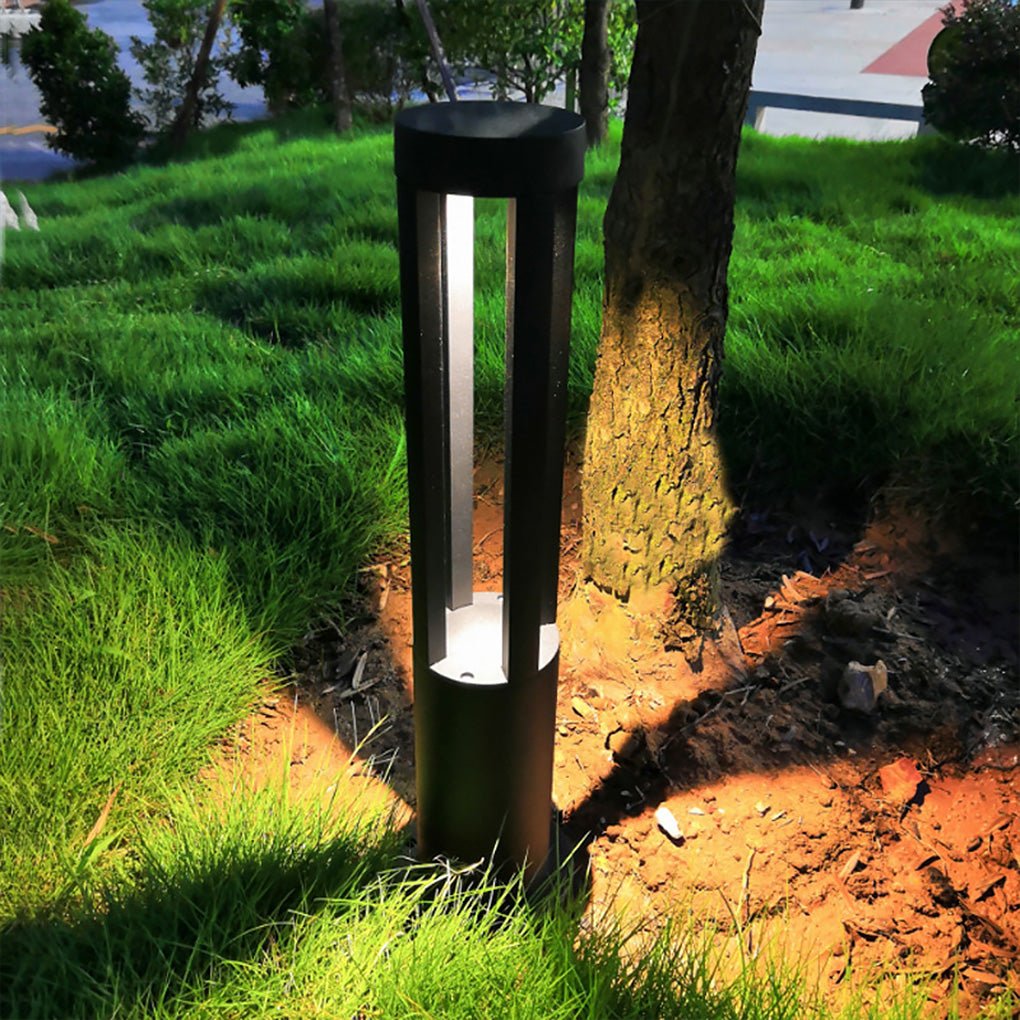 Modern Circular LED Bollard Light for Pathways & Gardens
