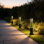 Modern Circular LED Bollard Light for Pathways & Gardens