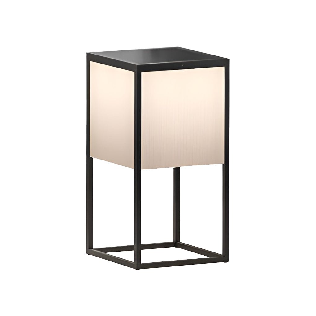 Aria Square Solar Post Light in Stainless Steel and Acrylic