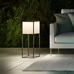 Aria Square Solar Post Light in Stainless Steel and Acrylic