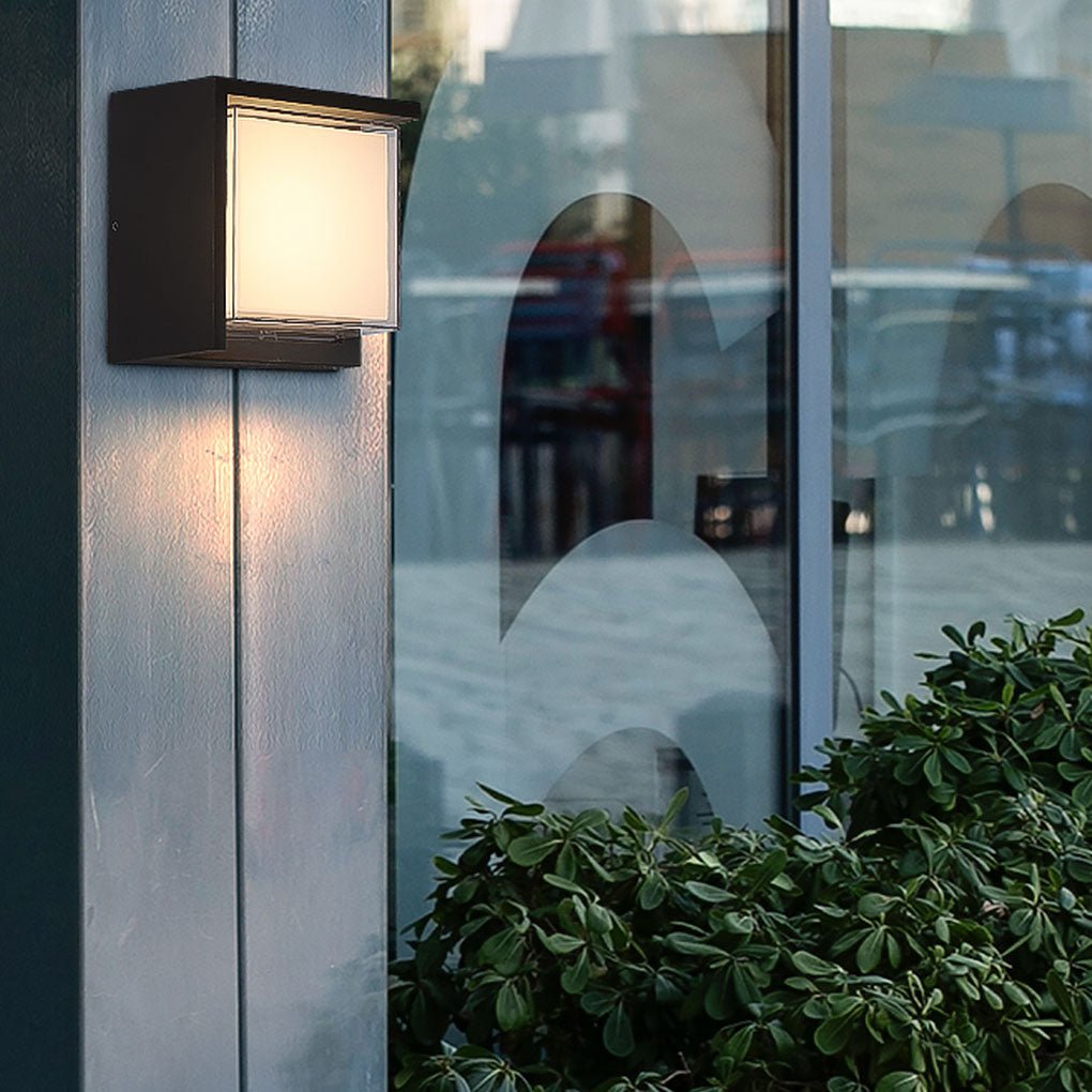 Modern Outdoor Round Square Waterproof Wall Light For Villa Garden Balcony Door Front