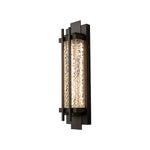 Modern Outdoor Wall Sconce in Black Stainless Steel with Warm LED Light