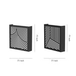 Maze LED Outdoor Wall Sconce in Black Aluminum