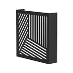 Maze LED Outdoor Wall Sconce in Black Aluminum
