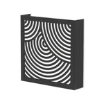 Maze LED Outdoor Wall Sconce in Black Aluminum