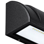 Luma Geometric Outdoor Wall Sconce with Warm LED Illumination
