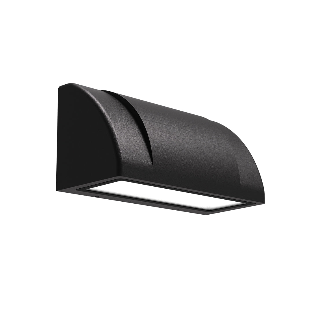 Luma Geometric Outdoor Wall Sconce with Warm LED Illumination
