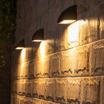 Luma Geometric Outdoor Wall Sconce with Warm LED Illumination