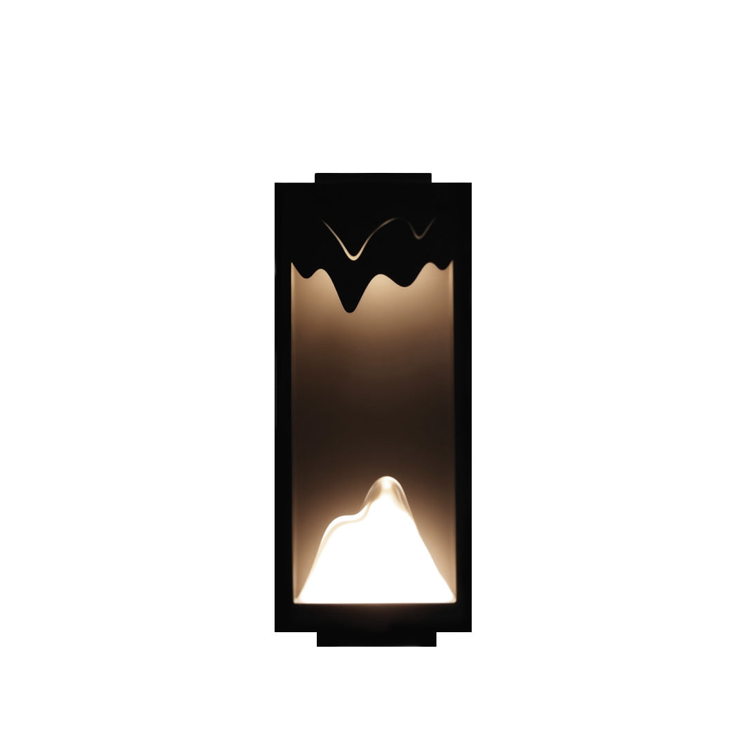 Modern Outdoor Wall Sconce with Stainless Steel Frame and Warm LED Light
