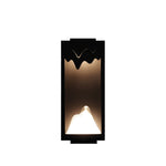 Modern Outdoor Wall Sconce with Stainless Steel Frame and Warm LED Light
