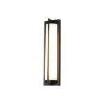 Modern Minimalist Outdoor Wall Sconce in Black Stainless Steel