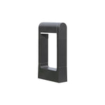 Minimalist Black Square Outdoor Bollard Light for Pathways