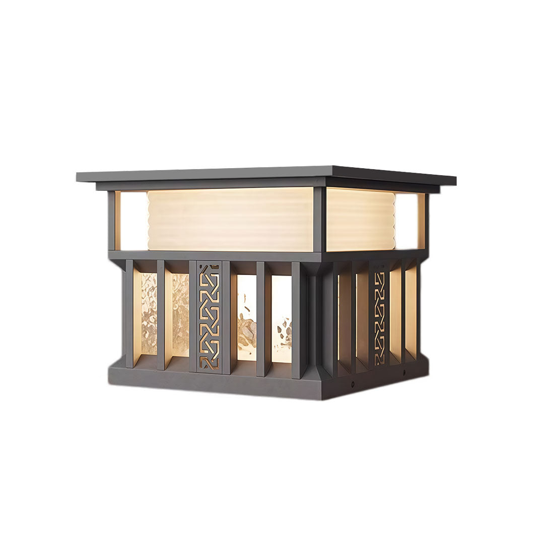Modern Stainless Steel Outdoor Pillar Lights for Gateposts and Courtyards