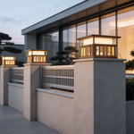 Modern Stainless Steel Outdoor Pillar Lights for Gateposts and Courtyards