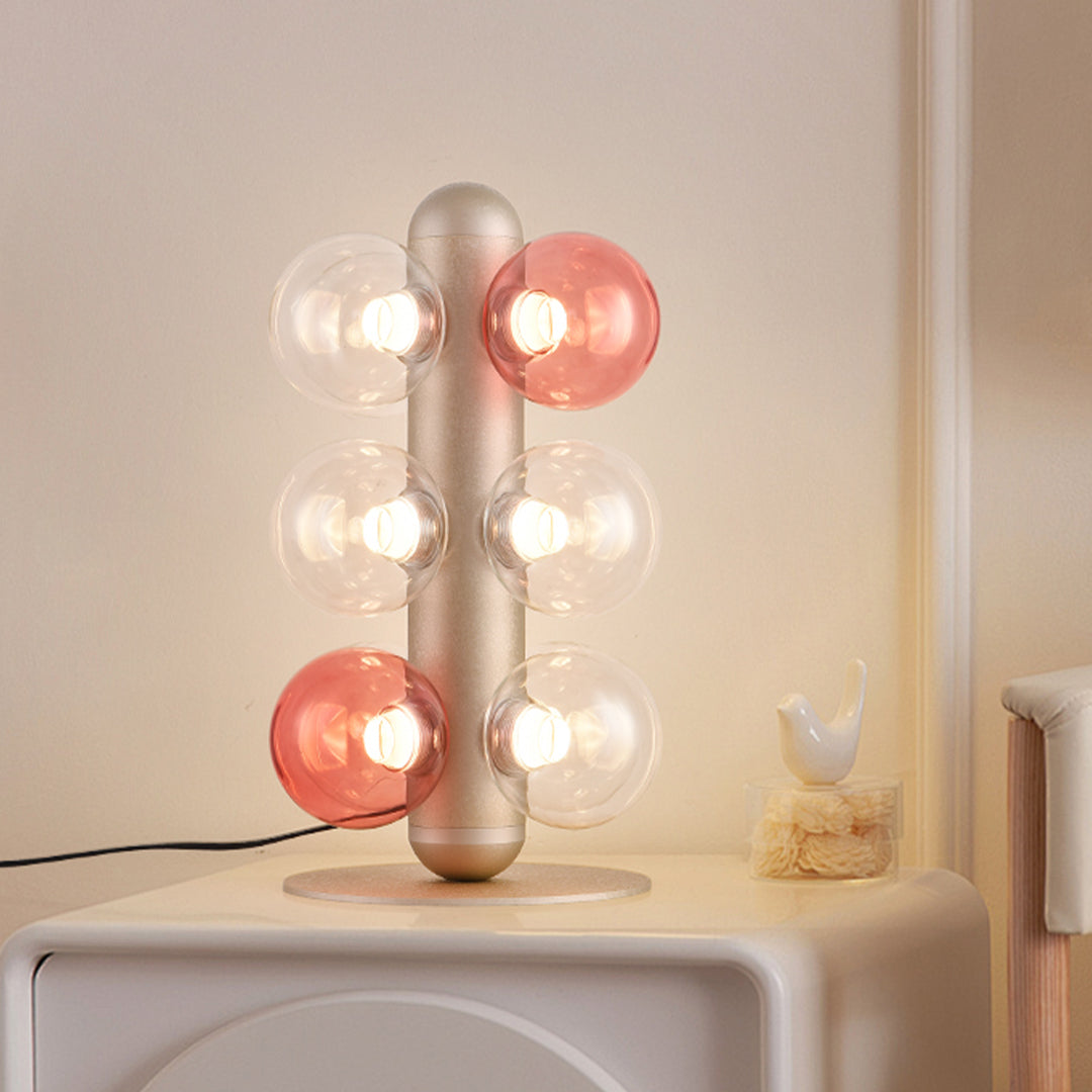 Aurelia Glass Bubble Table Lamp – Nordic Minimalist LED Desk Light