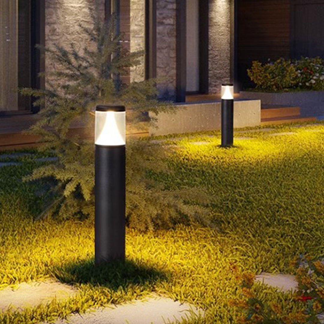 Nordic Minimalist LED Bollard Lights for Garden Paths and Courtyards