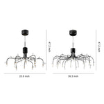 Modern Retro Adjustable LED Chandelier with Acrylic Shade