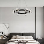 Lumina Ring LED Chandelier — Modern Nordic Glass Pendant Light
