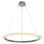 Aurelia Modern Round LED Chandelier – Designer Ceiling Light in Copper, Nickel, or Black