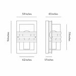 Modern Outdoor Wall Sconce with Warm LED Light – Waterproof Stainless Steel