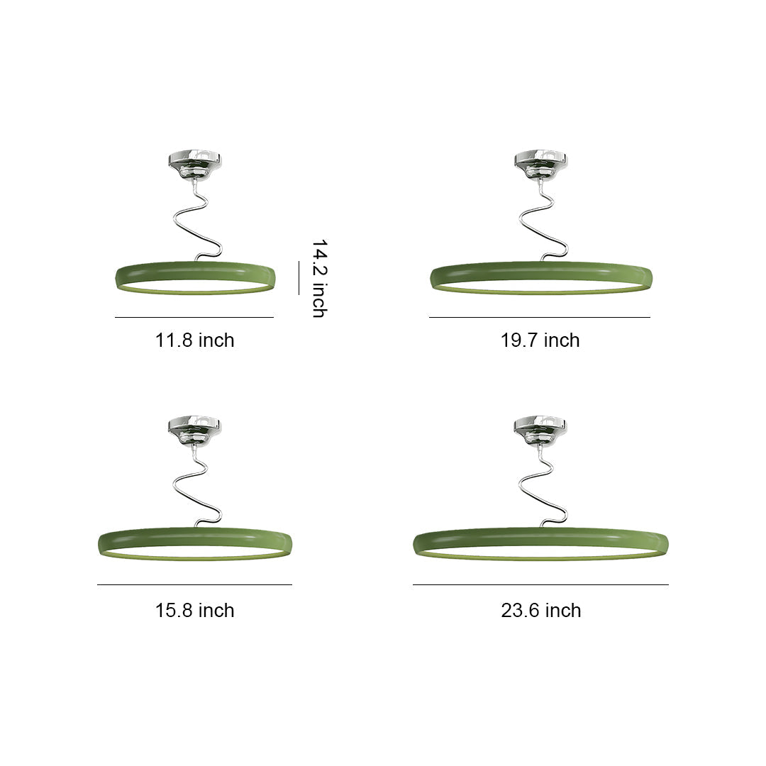 Twisted Full-Spectrum LED Semi Flush Mount Ceiling Light in Modern Finishes